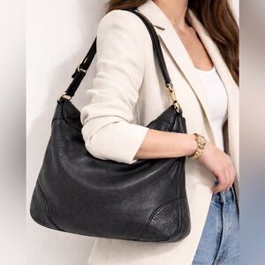 Authentic Gucci leather Charlotte bag medium hobo with certificate